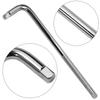 1pcs Extension L Type Bent Bar Shaped Double End Anti Slip Socket 1/2 1/4 3/8inch Wrench Curved Rod Spanner Hand Tool Accessorie