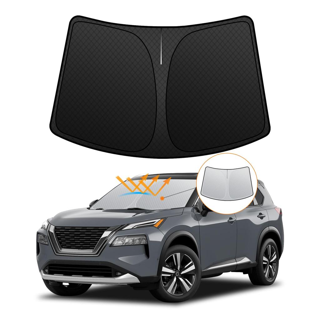 Nissan T33 Series Windshield Sunshade UV Light Blocking and Summer UV Easy Installation and Includes Storage Bag [Enhanced Edition] X-Trail