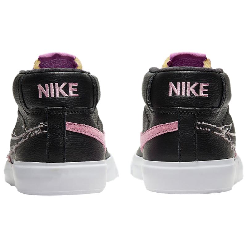 Nike SB Zoom Blazer Mid Edge Black Pink Rise  Skateboard Shoes DA2189-002