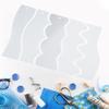 5Pcs Clear Acrylic Quilting Rulers Quilting Templates Double Side Wavy Quilting Rulers Stencils For Patchwork Project