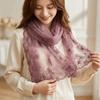 Retro Style Embroidered Flower Shawl Long Thin Headscarf Korean Version Lace Scarf Female Use