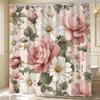 1pc Bathroom Shower Curtain, Wedding Anniversary Celebration, Anniversary Shower Curtain, Includes 12 Hooks, 70.87*70.87inch B