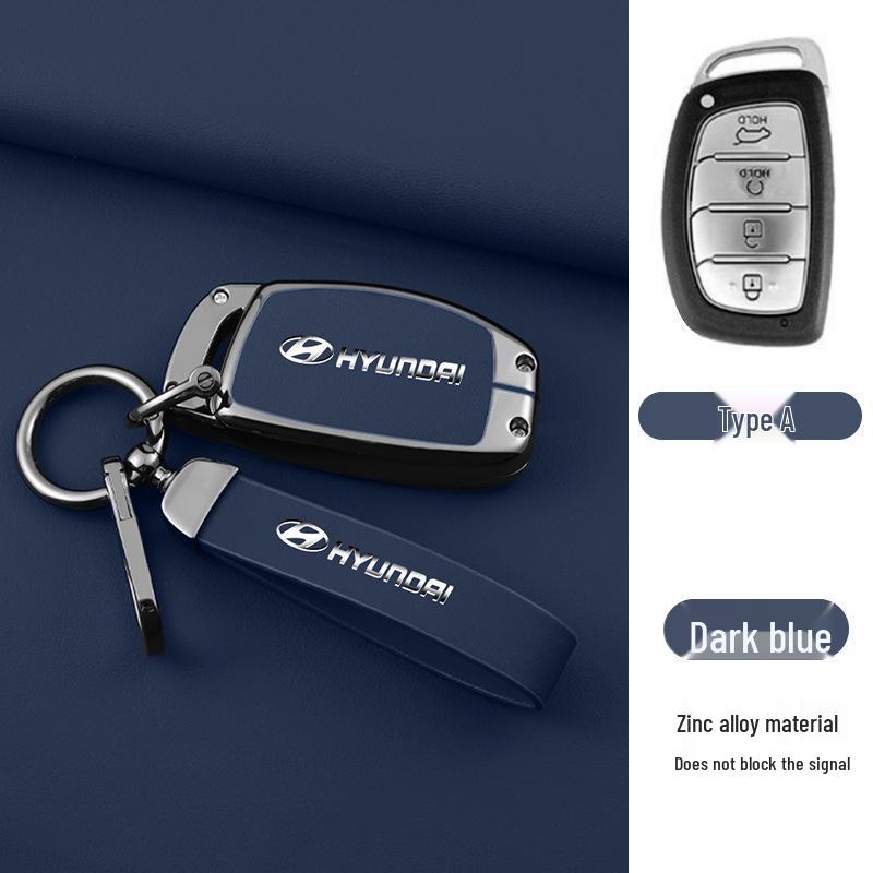 Key Cover Compatible with Beijing Hyundai Ix35, Elantra, Festa, Verna, Ix25, Santa Fe - Premium Men's Bag Case