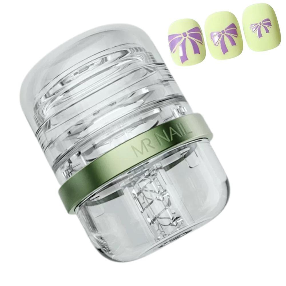 Silicone Jelly Telescopic Capsule Nail Art Stamper With Cap DIY Printing Plates Tool  Manicure прозрачный