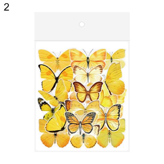 

40 шт./пакет, идеальные подарки, реалистичные инновационные изысканные узоры в виде бабочек, водонепроницаемая наклейка на окно, стикер на стену 2