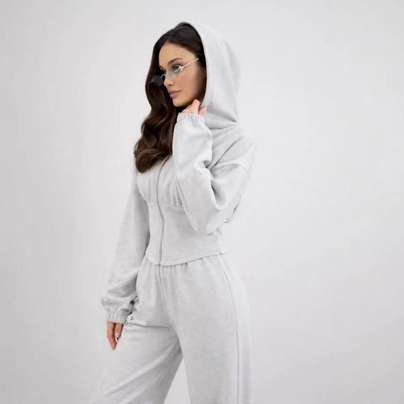 INS Fashion Casual Women s Waist Long Sleeve Cardigan Loose Pants Suit M