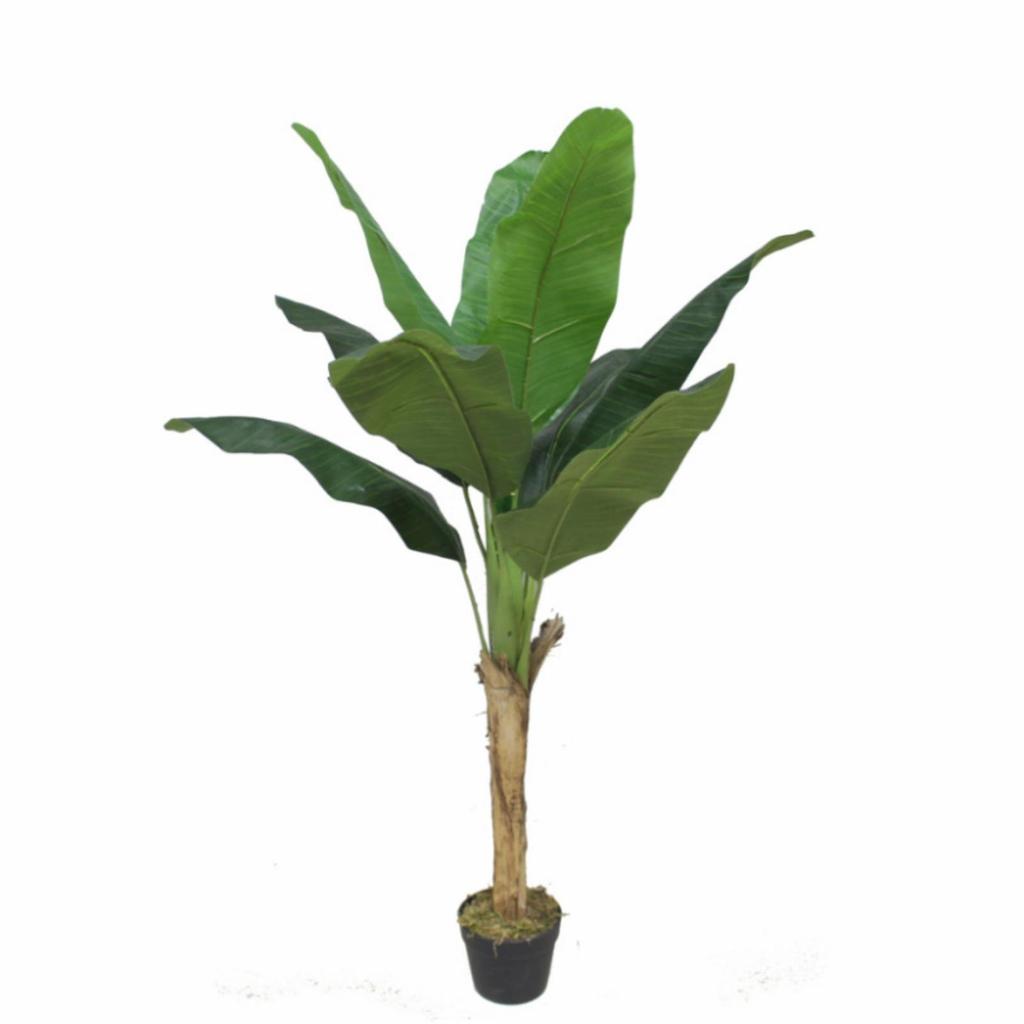Fake Banana Tree with Pot Indoor Faux RealTouch Potted Plant for Living Room,