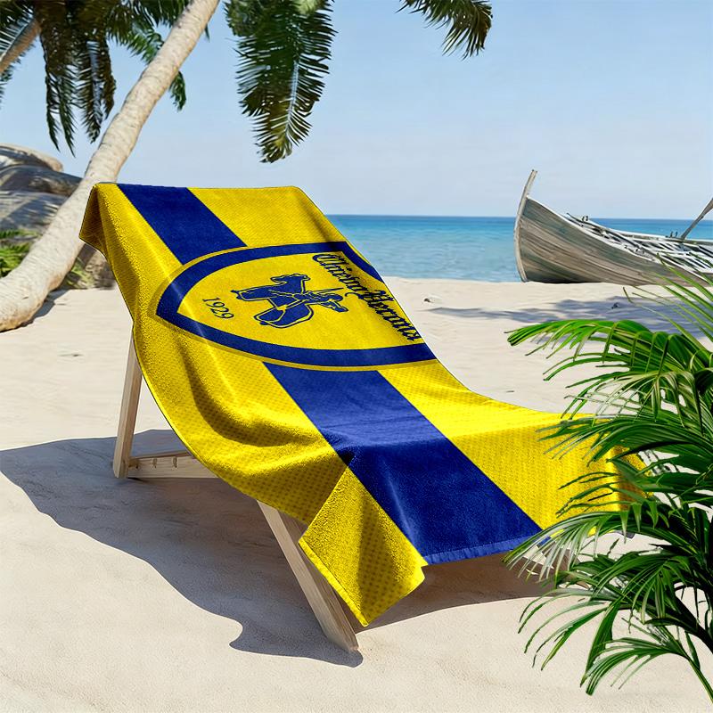 Hellas Verona FC Print Strandtuch, Großes Weiches Schnelltrocknendes Handtuch für Strand Camping Schwimmen