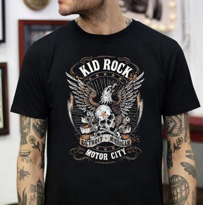 Kid Rock T-shirt Tops Tee Zwart Katoen Grappig Cadeau Mannen Vrouwen HOT