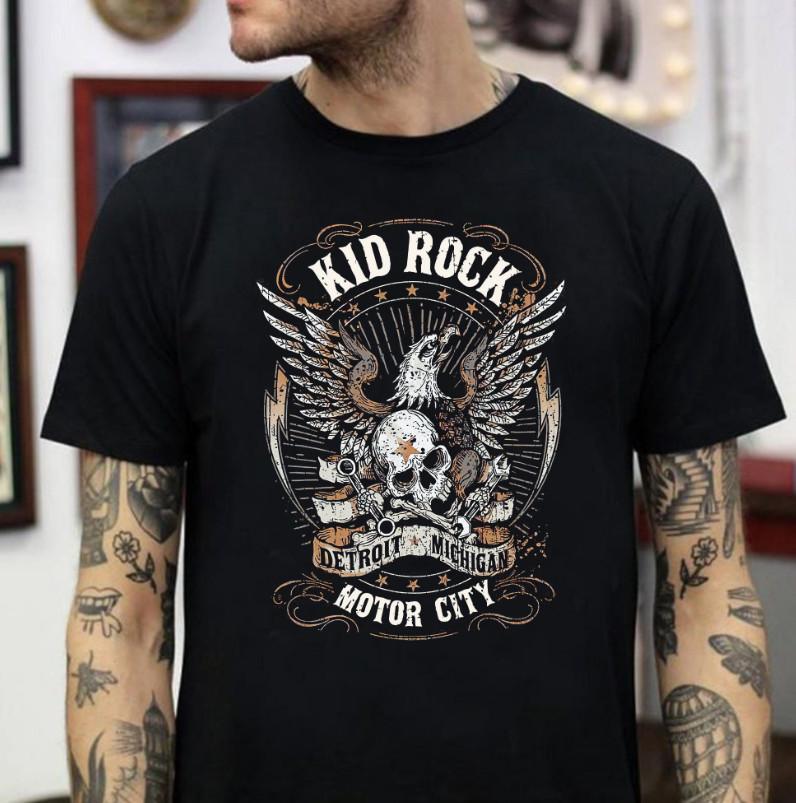 

Kid Rock T-shirt Tops Tee Black Cotto Funny Gift Men Women HOT 2XL
