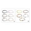 Multi Purpose Hair Grip Set Of 6 Headbands Textured Edges Lightweight Resin Material For Sports Work Long Hair Care