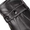 Thermal Fleece PU Leather Gloves Thickened Waterproof Gloves New Touch Screen Gloves  Skiing