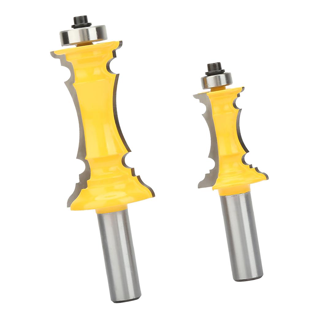 2pcs Crown Molding Router Bit 12 Inch Shank Woodworking Milling Cutter