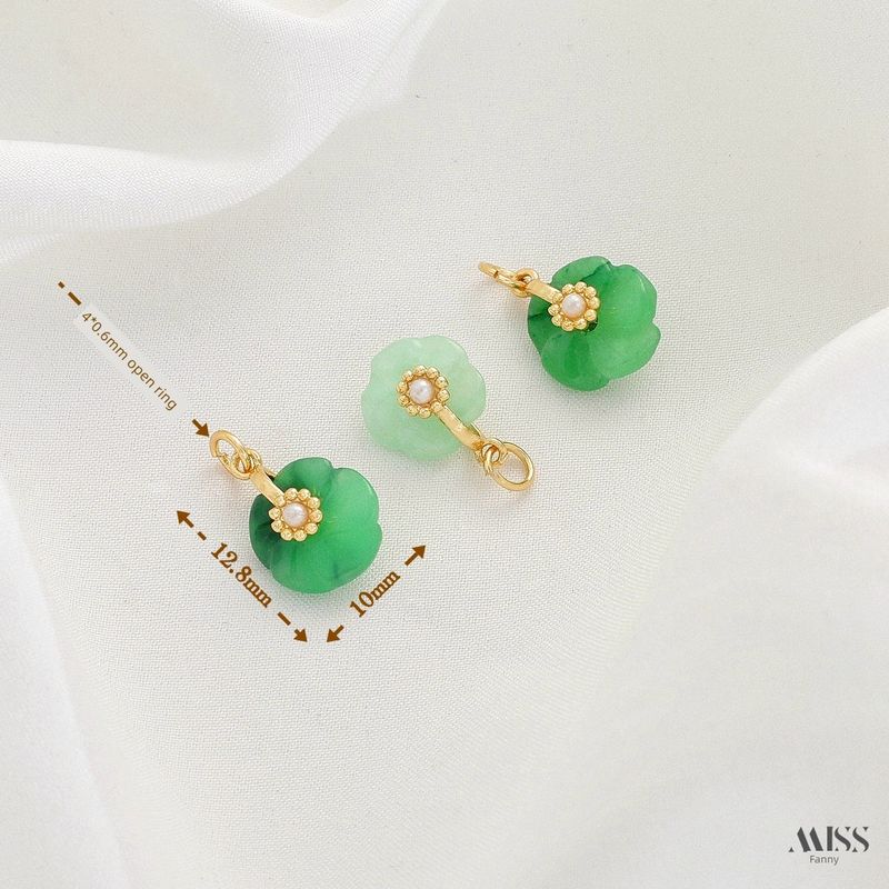 

Натуральный камень Нефрит Цветок Швабра ПЭД Лондонский Синий Кубик Сахара Подвеска Кристалл Рог Изобилия Капля DIY Подвесное Украшение Аксессуары Real Gold natural emerald green flower 1