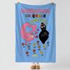 cartoon B-Barbapapa-a Throw Thick Comfort Flannel Quilt, Multi-scene Use Indoor Outdoor Daily Nap