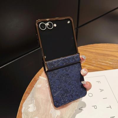 Custodia in Pelle di Lusso con Motivo Drago per Samsung Z Flip 7: Protezione Anti-caduta Premium per Flip 6/5