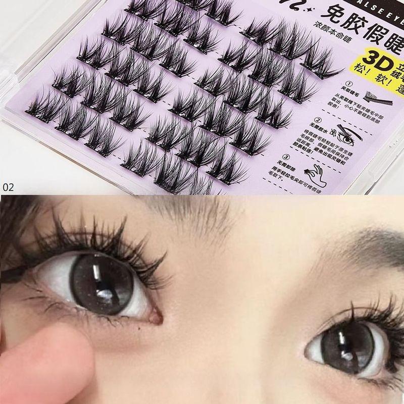 Nreain - Glue-free Multipack False Eyelashes Cluster (Various Designs)