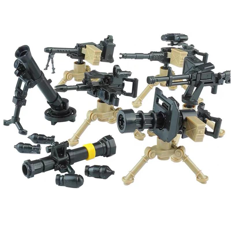 Modern Special Forces Figures Military Weapons Building Blocks Army Soldier City Police Multicolour AK Accessories Bricks Toys