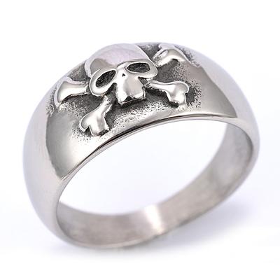 Bague en argent S925 bague personnalisée bague rétro crâne homme bague moto crâne pour hommes et femmes