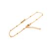 304 Stainless Steel Anklet Gold Color Chain Anklets For Women on the foot Jewelry Summer Party leg Gifts Adjustable ,1 Piece