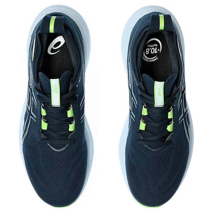 Asics Gel Nimbus 26 4E Wide French Blue Men Sneakers Electric-Lime 1011B796-400