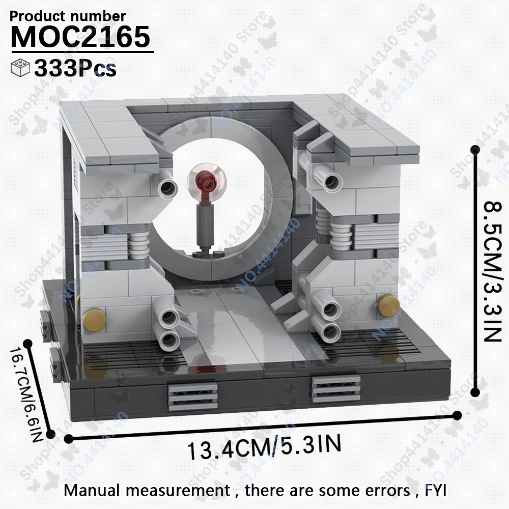 MOOXI Space Wars Movie Throne Military Conference Room Scenario Model Building Block DIY Diorama Bricks For Kids Montessori Toys