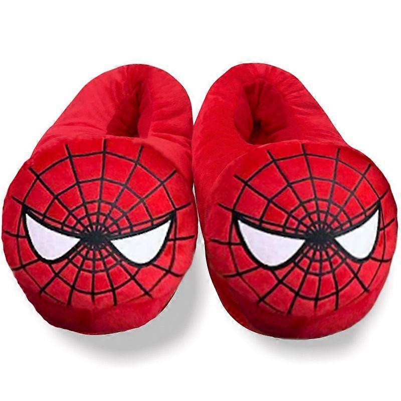 2026 Spider-man Cartoon Plush Slippers Superman Theme Home Interior Cotton Slippers Shoes