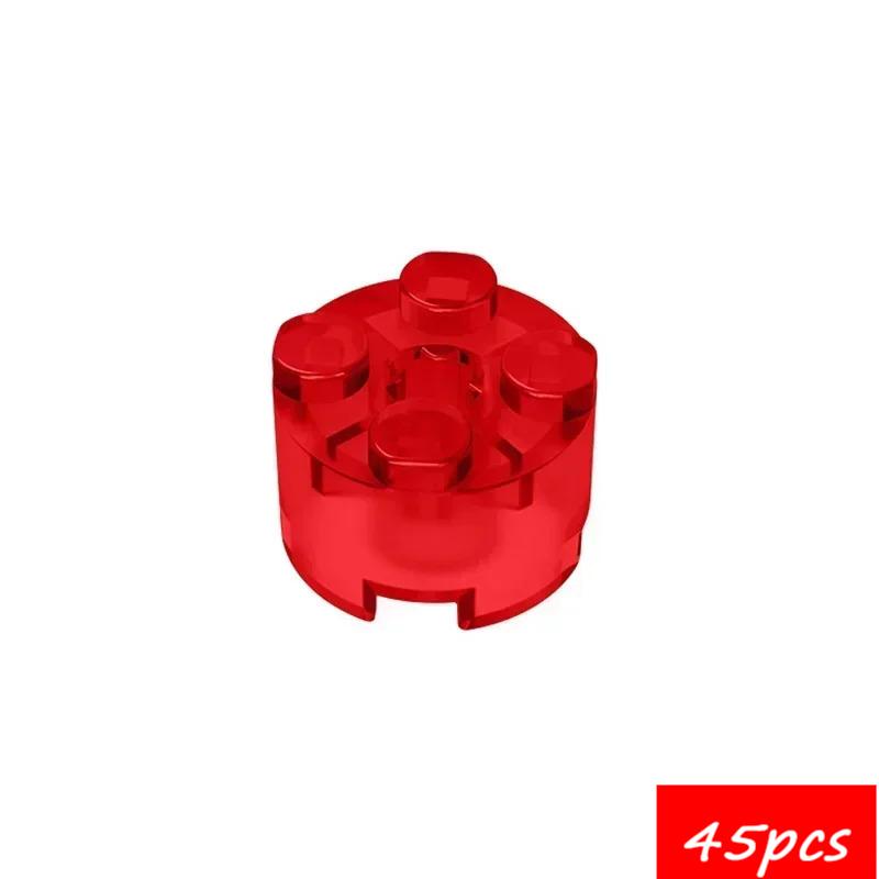 45PCS High-Tech Assemble Particle 6143 6116 39223 3941 2x2 Cylindrical Building Blocks Kit Part Idea DIY Toys For Children Gifts
