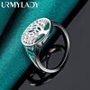 URMYLADY 925 Sterling Sølv The Tree Of Life 7-10 Ring For Kvinner Bryllup Sjarm Forlovelse Mote Enkle smykker