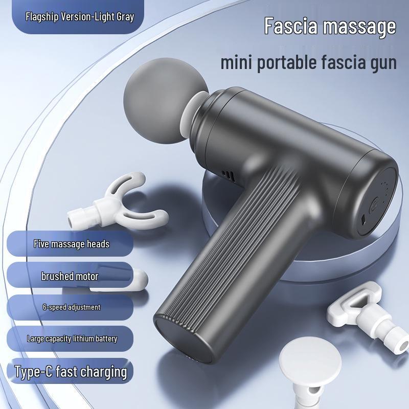 Smart Mini Fascia Massager: Portable Electric Muscle & Neck Relaxation with LED Display