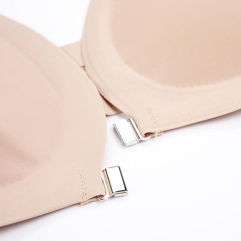 Reggiseno da Donna S Plus Size con Chiusura Frontale Push-Up Senza Cuciture Sottile