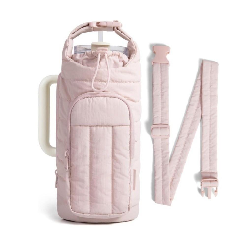 Water-resistant Water Bottle Holder Bag with Strap Portable Insulating Cup Sleeve Large Capacity Gym Accessories