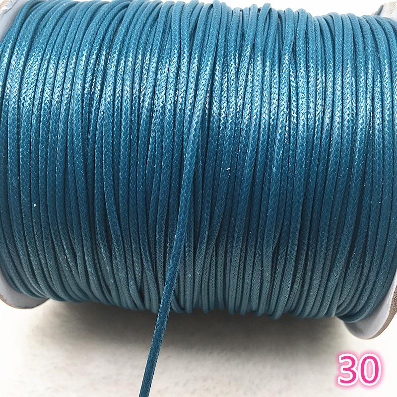 10 Meters 1mm 1.5mm Waxed Cotton Cord Waxed Thread Cord String Strap Necklace Rope Bead for Jewelry Making DIY Bracelet Necklace