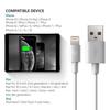 3pcs Câble Chargeur 1M, Câble pour iPhone iPad iPod avec Aluminium Connecteur Résistant, Ultra Rapide Cable USB Chargeur - Blanc