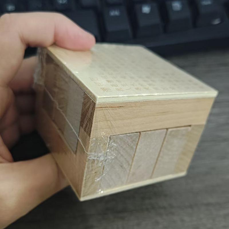 Creative Unlock Interlocking Puzzle 3D Wooden Brain Teasers For Adults Kids IQ Test Toys Educational Mind Challenge Gift