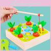 Colorful Wooden Magnetic Fishing Toy For Kids With Cute Farm And Dinosaur Themes