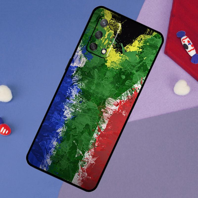 

South African Flag Case For Oppo A78 A18 A38 A74 A94 A54 A58 A98 A80 A60 A40 A96 A76 A16 A15 A17 A57 A5 A6 Pro OPPO A16