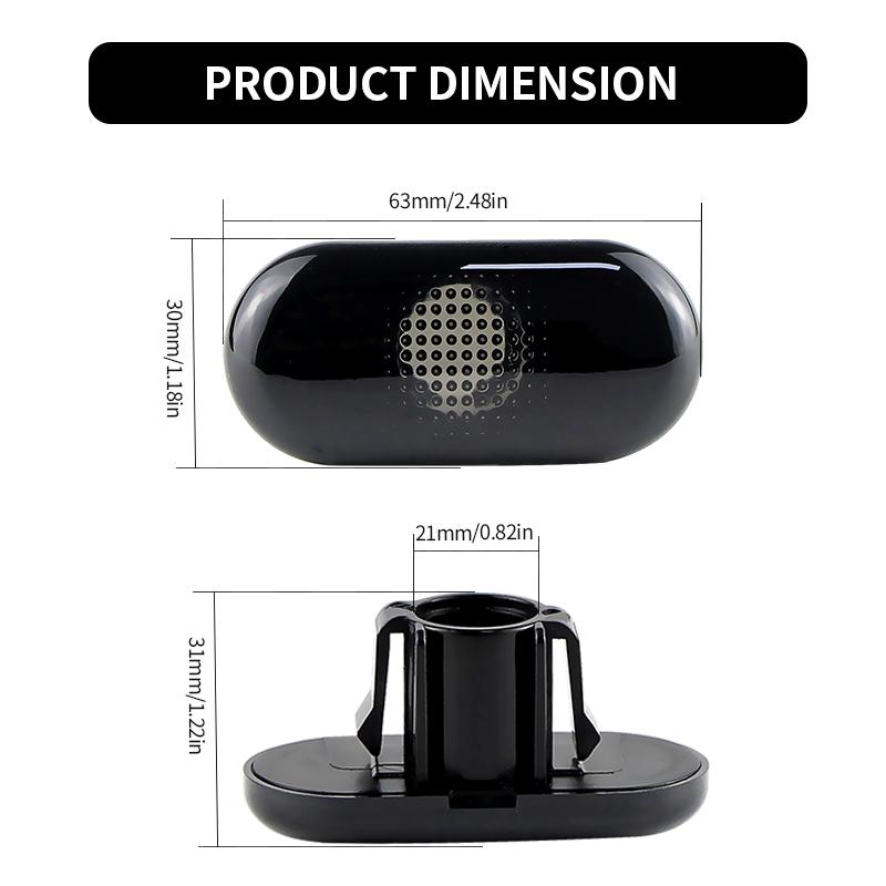 2xSide Marker Turn Signal Light Housing Shell For Renault Clio Trafic Kangoo Twigo Dacia Logan Duster Nissan Interstar Primastar