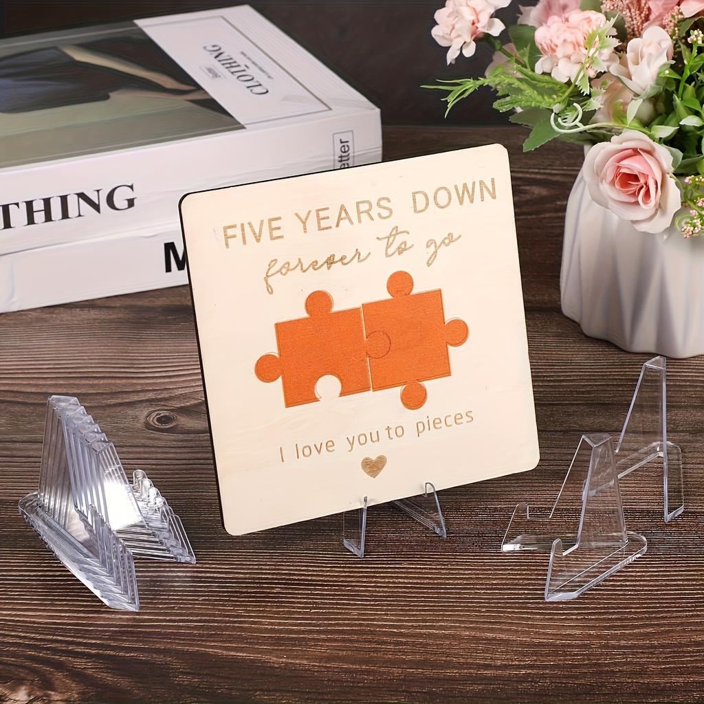 10/30pcs Transparent Acrylic Coin Display Stand Trading Card Stand Commemorative Coin Mini Stand Badge Stand Ornament