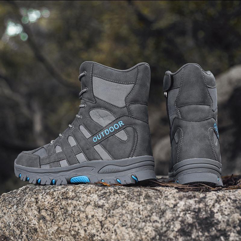 Autumn and Winter New High-top Combat Training Boots Men's Desert Land Boots Tactical Shoes Outdoor Hiking Shoes