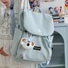 Lightweight backpack contrasting color large-capacity schoolbag female new middle and high school students leisure outdoor travel commuter backpack