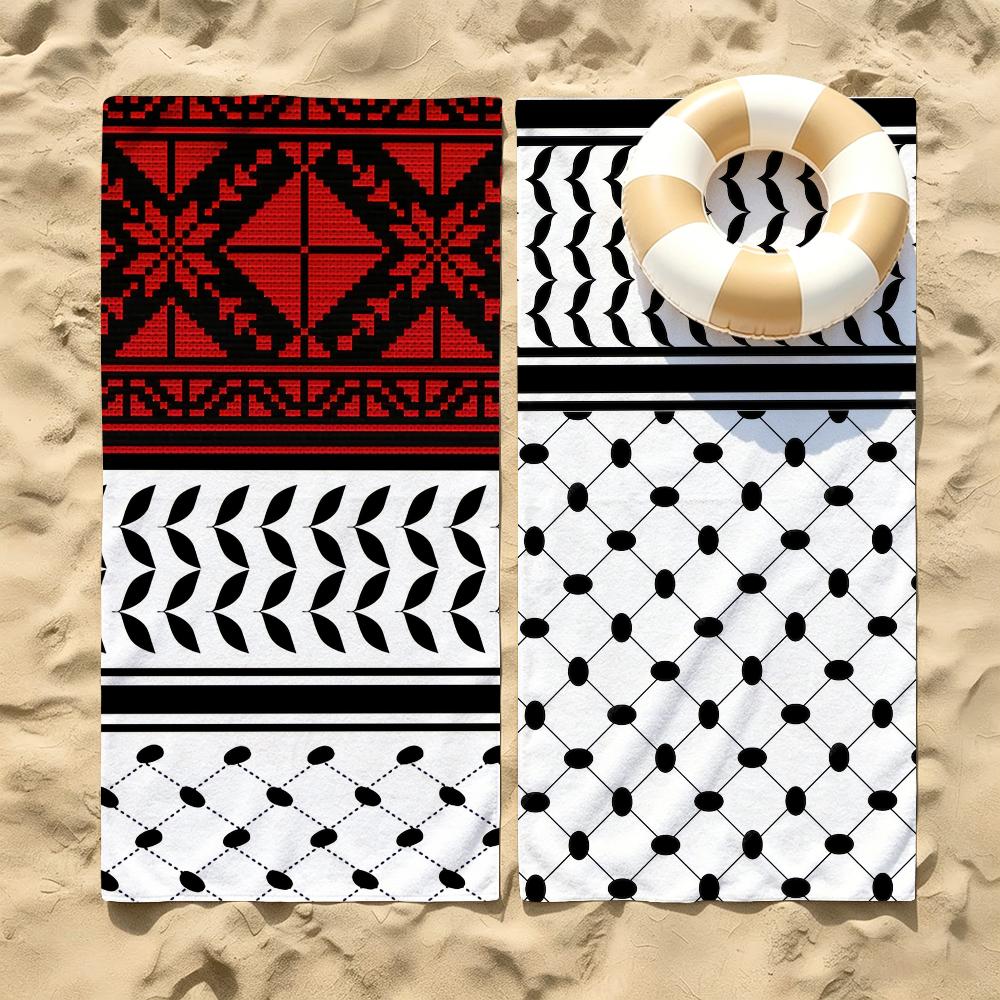 Fashion Hattah Keffiyeh Kufiya Towel For Swim Yoga Gym Quick Drying Soft and skin-friendly Beach Towels All-Season