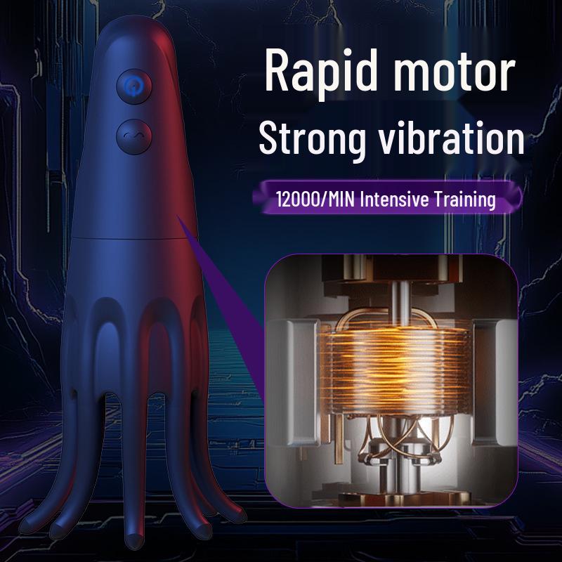 Comele Herren Oktopus Prostata-Massagegerät: Elektrischer Schock Lusttrainer & Masturbator
