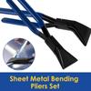 Metallbieger Metall Stahlblech Biege- und Abflachzange mit rutschfestem Griff Gerade/45° Blechwerkzeuge Handfalzzangen