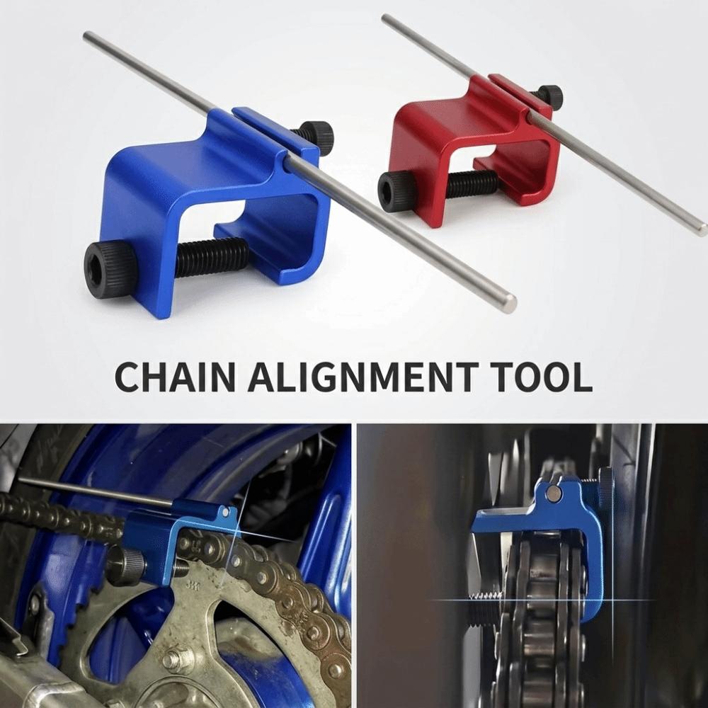 Lightweight Motorcycle Chain Alignment Tool Quick Adjustment Vehicle Chain Tool