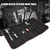 S8 Multifunction Pouch Holder Roll Up Storage Bag for Handle Repairing Tool(black)