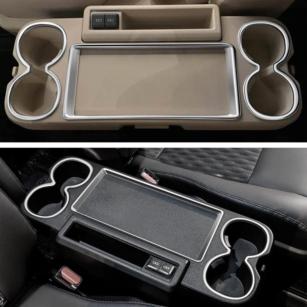 GAFAT Interior Panel for Toyota Noah Voxy 4th 2nd Row Large Side Table Panel with Drink Cup Holder Protective Easy Installation of (R90W, Generation,