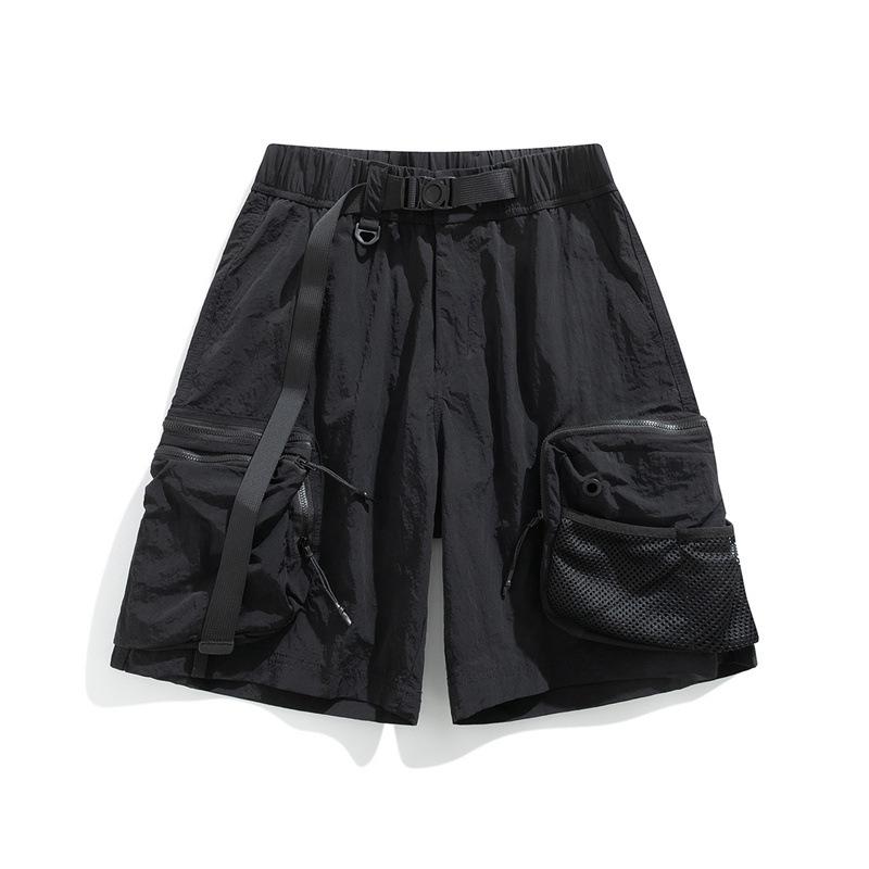 Summer Casual Shorts Are Loose, Simple and Versatile, with Five-point Pants for Men's Straight Drape Pants.