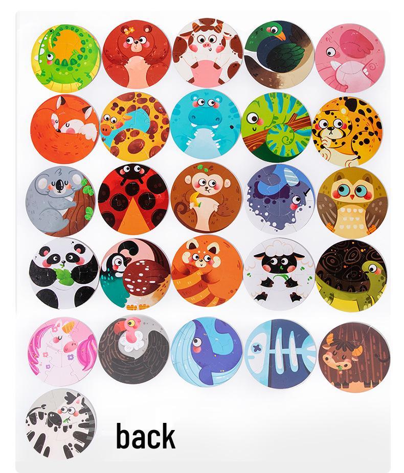 CPCE Kids' Double-Sided Animal Alphabet Puzzle & Parent-Child Interactive Board Game