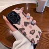 Etui silikonowe Fashion Love Leopard na telefon iPhone 13 14 Max 15 Plus 11 12 Mini SE 7 8 X XS XR ze skóry odpornej na wstrząsy